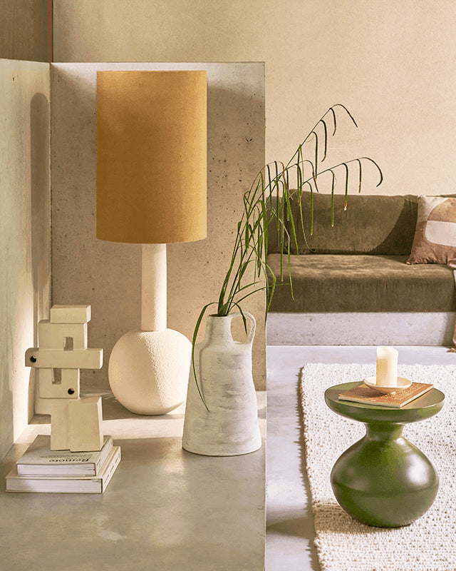 Tummy - side table in metallo, verde