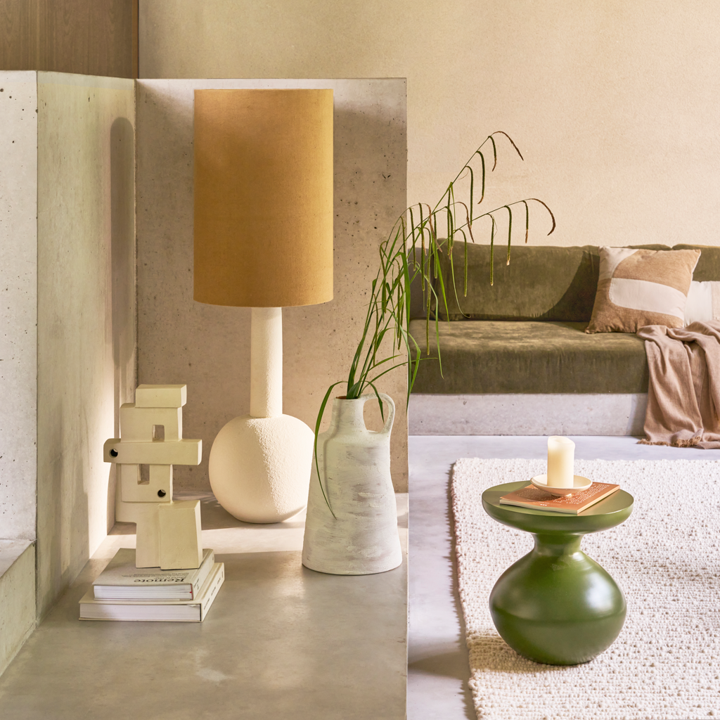 Tummy - side table in metallo, verde