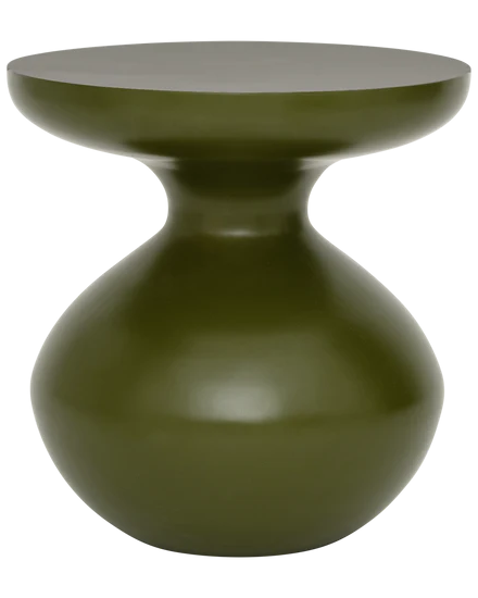 Tummy - side table in metallo, verde