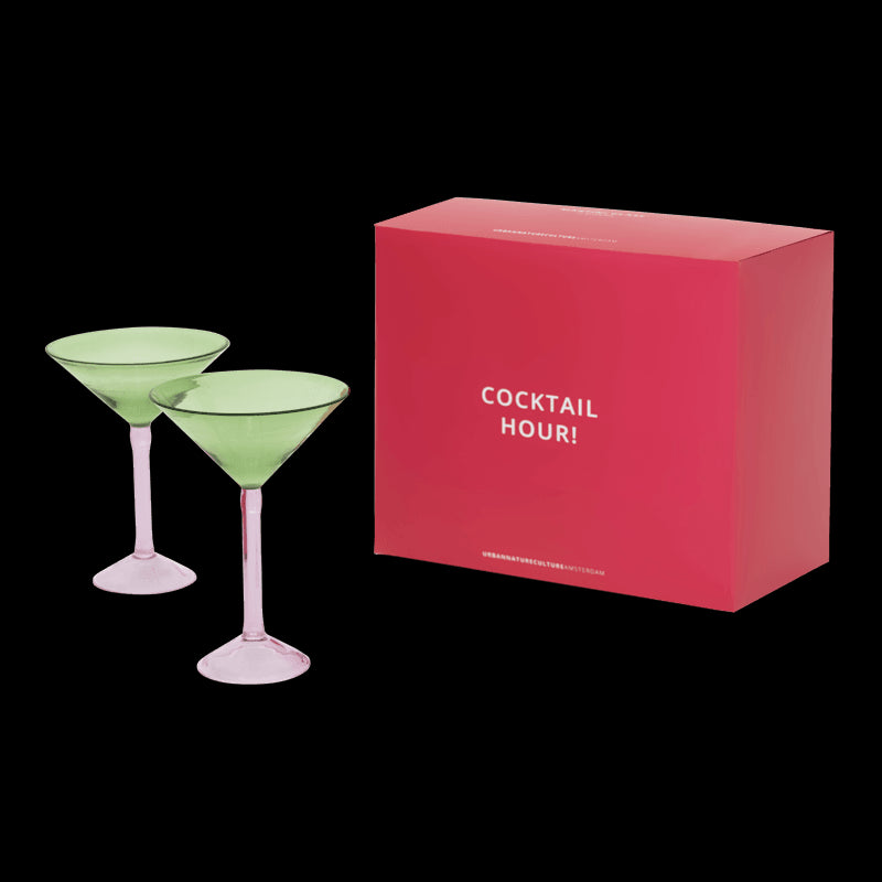 Party - Set 2 Bicchieri da cocktail Martini, confezione regalo
