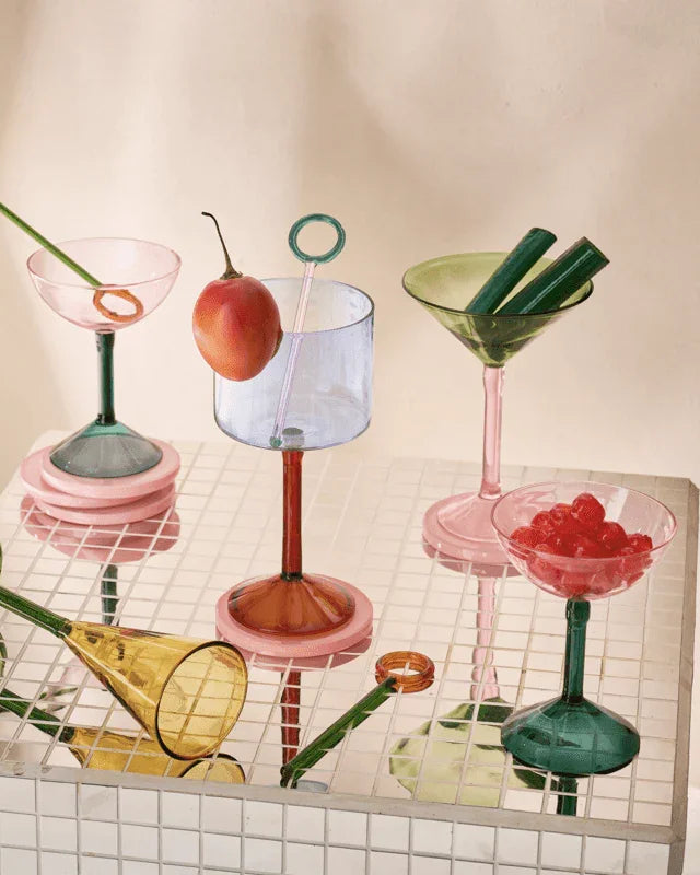 Party - Set 2 Bicchieri da cocktail Martini, confezione regalo