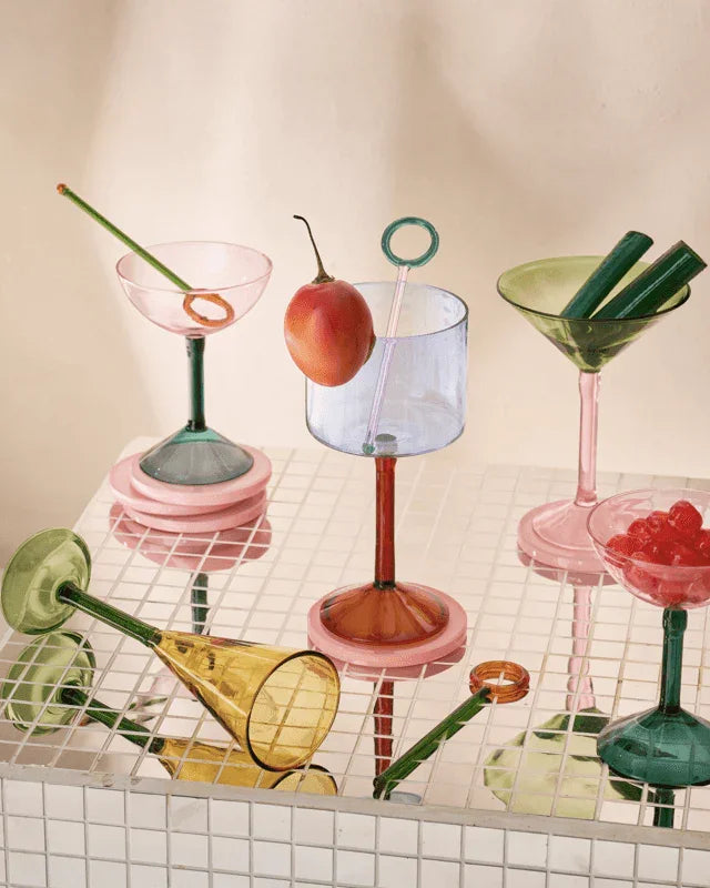 Party - Set 2 Bicchieri da cocktail per gin-tonic, confezione regalo