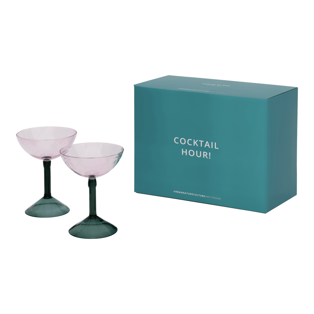 Party - Set 2 Bicchieri da cocktail a forma di coppa, confezione regalo