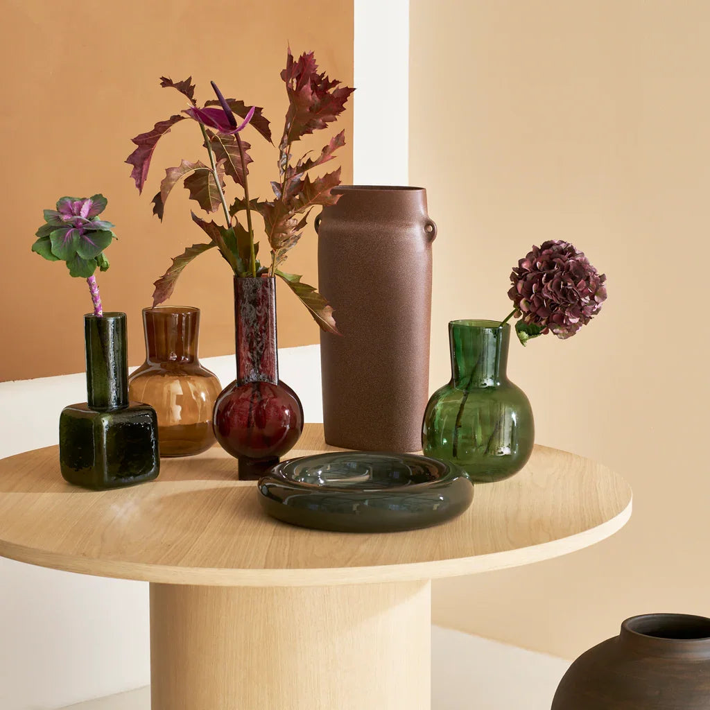 Lou - Centrotavola in ceramica, verde kalamata