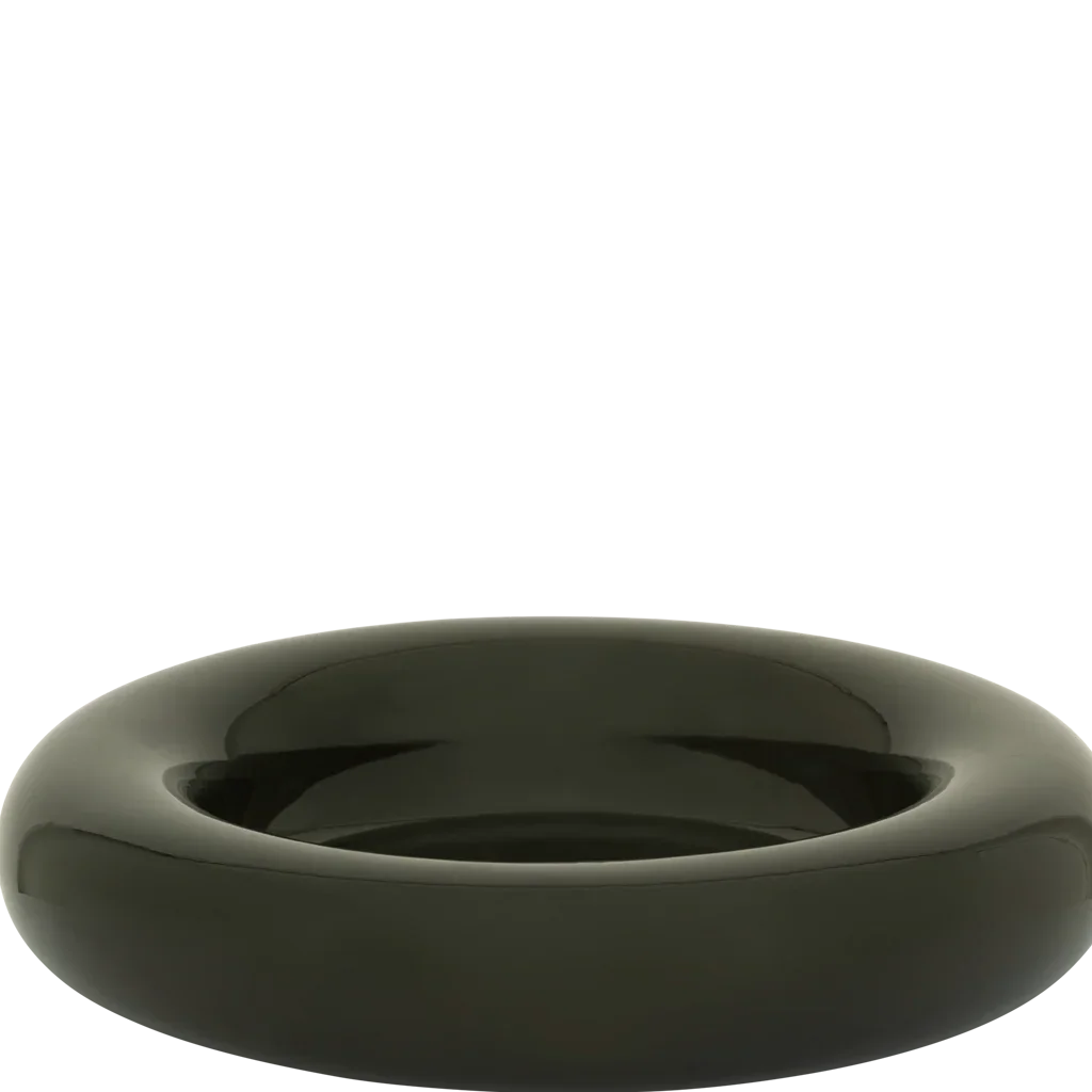 Lou - Centrotavola in ceramica, verde kalamata