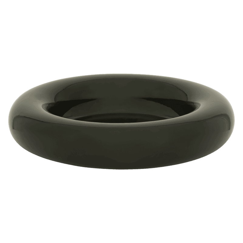 Lou - Centrotavola in ceramica, verde kalamata