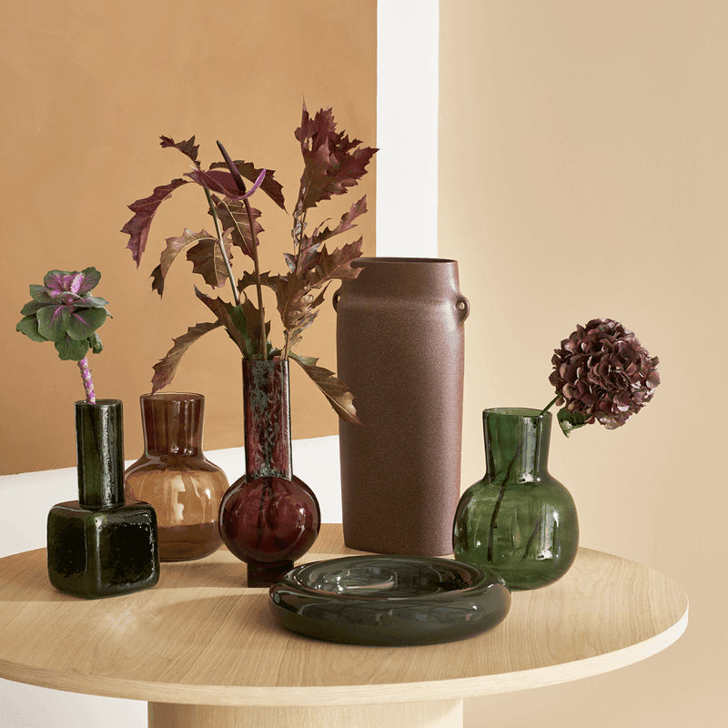 Lou - Centrotavola in ceramica, verde kalamata