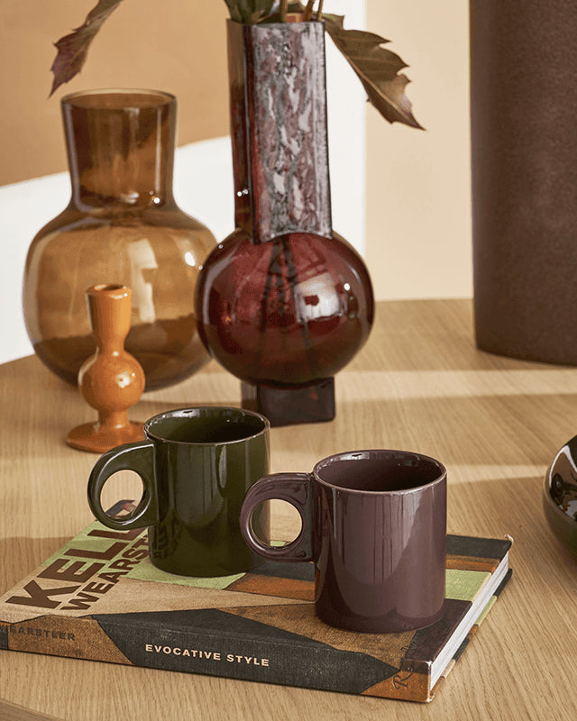 Nissa - Set 4 Tazze verde scuro