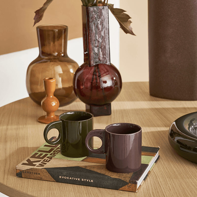 Nissa - Set 4 tazze marroni