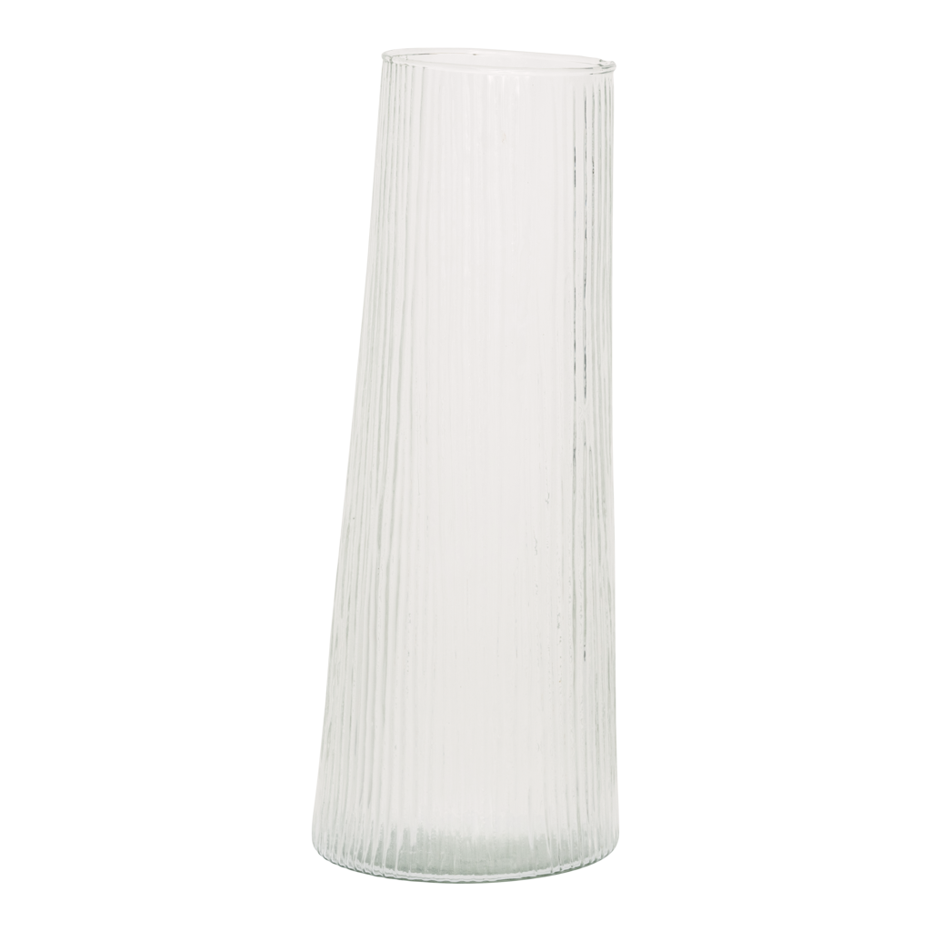 Havet - Vaso inclinato in vetro riciclato trasparente