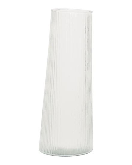 Havet - Vaso inclinato in vetro riciclato trasparente