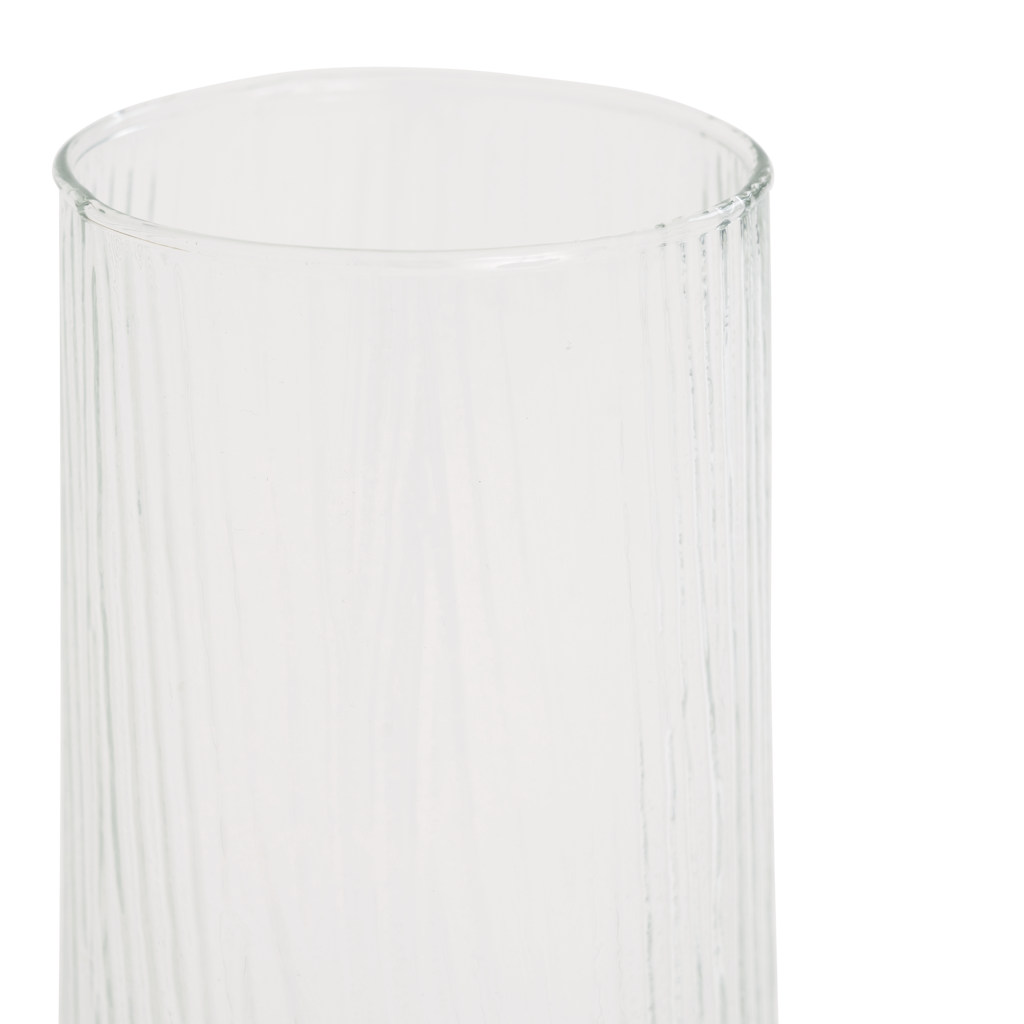 Havet - Vaso inclinato in vetro riciclato trasparente
