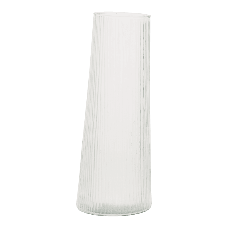 Havet - Vaso inclinato in vetro riciclato trasparente