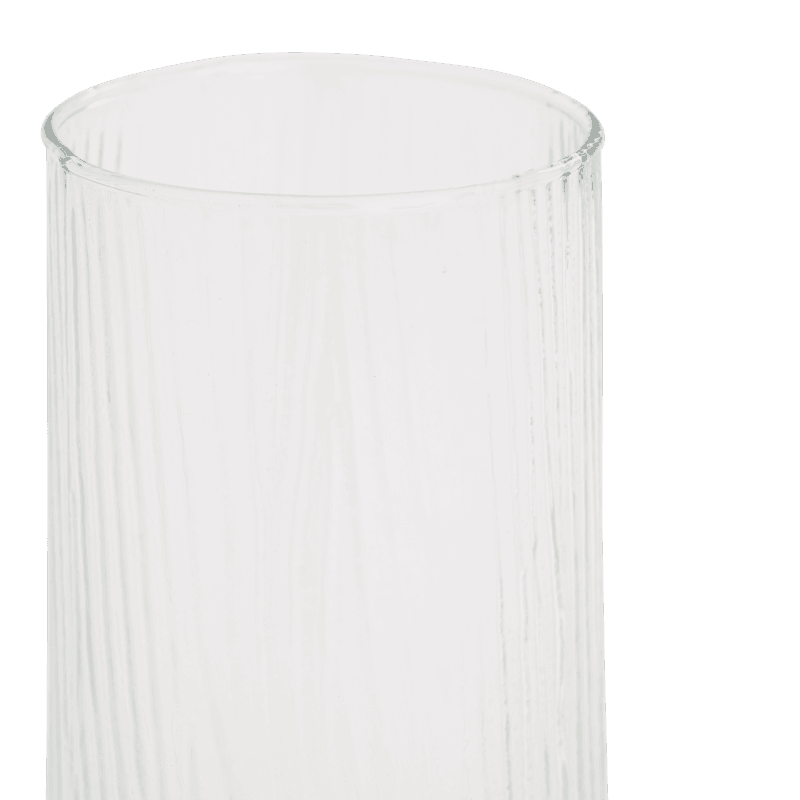 Havet - Vaso inclinato in vetro riciclato trasparente