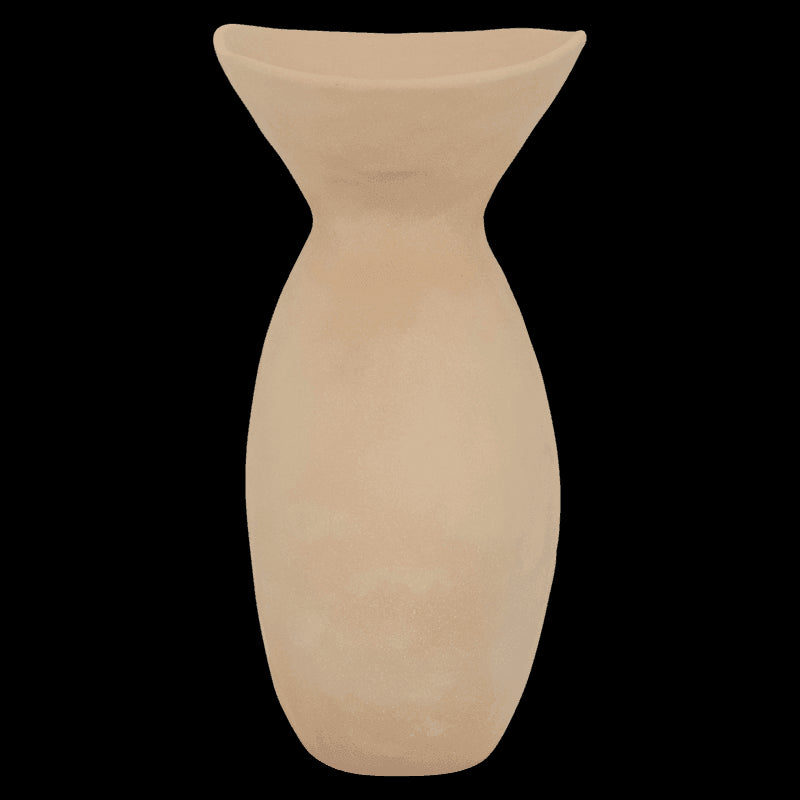 Flow - Vaso in ceramica rosa nude