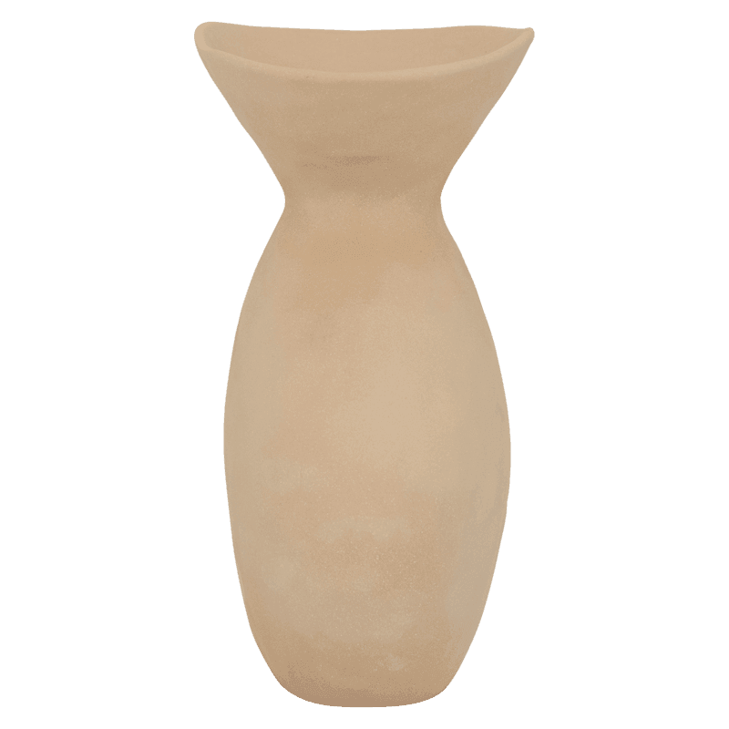 Flow - Vaso in ceramica rosa nude
