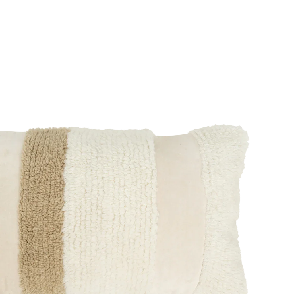 Noah - cuscino bianco e beige