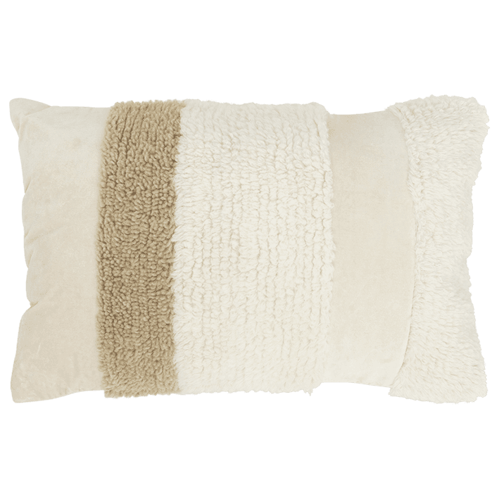 Noah - cuscino bianco e beige