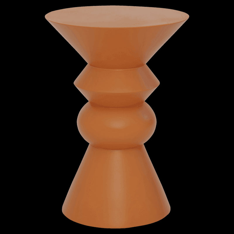 Luova - side table in legno di mango, arancione