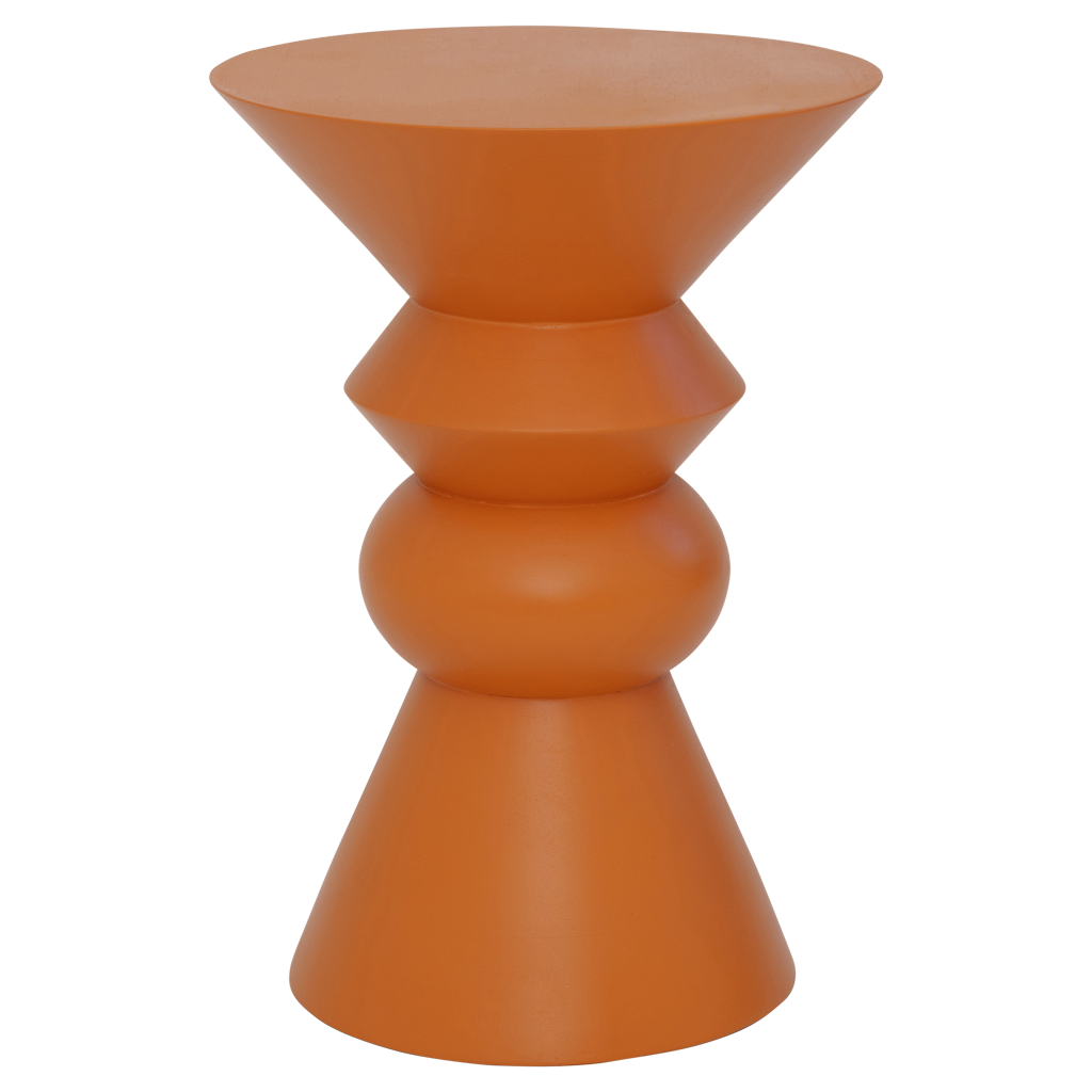 Luova - side table in legno di mango, arancione