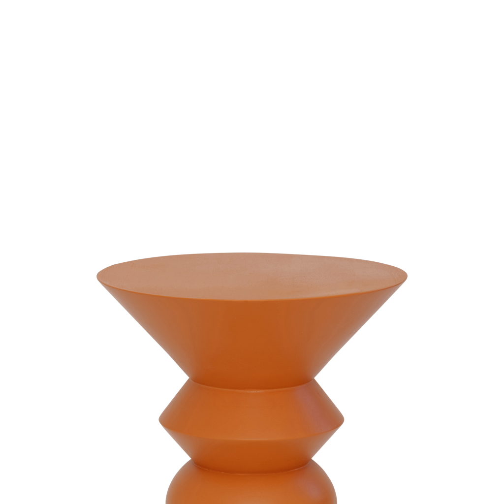 Luova - side table in legno di mango, arancione