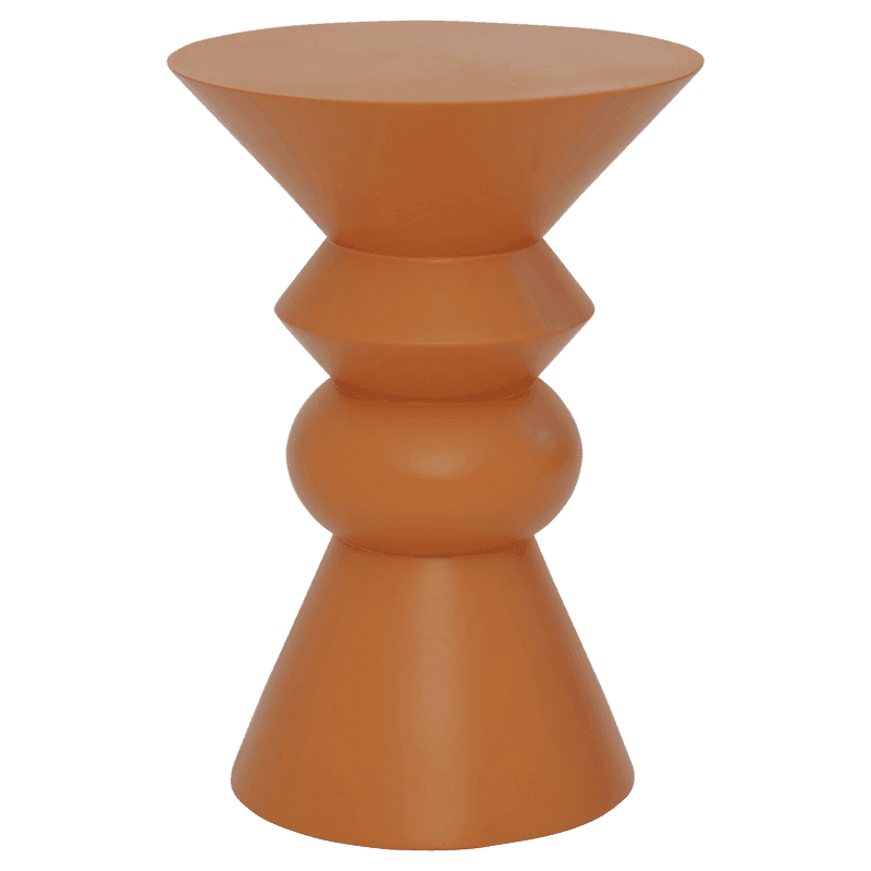 Luova - side table in legno di mango, arancione