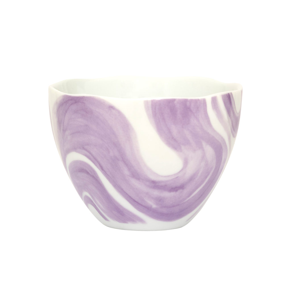 Good Morning - Tazza da tè fantasia viola, set 4 tazze