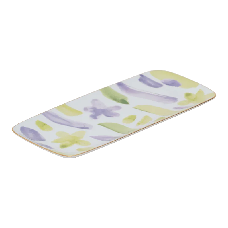 Good Morning - Piatto per torta fantasia florale Kusha