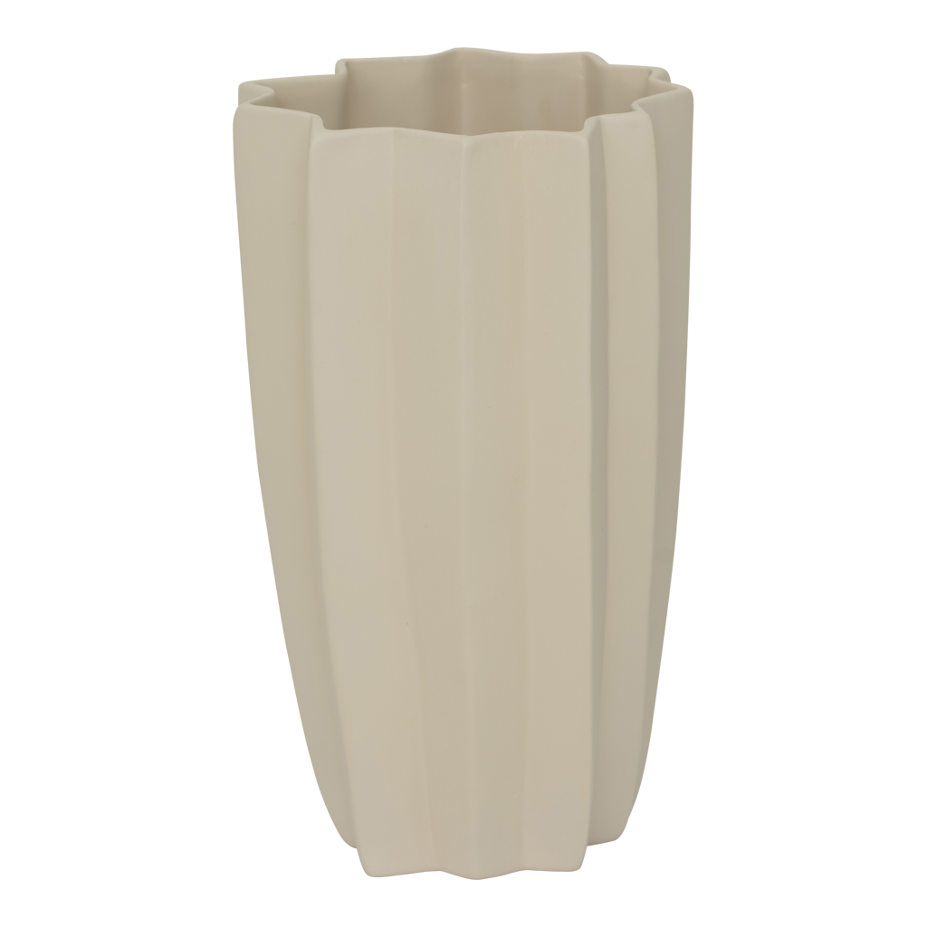 Uli - Vaso scultoreo in ceramica bianca