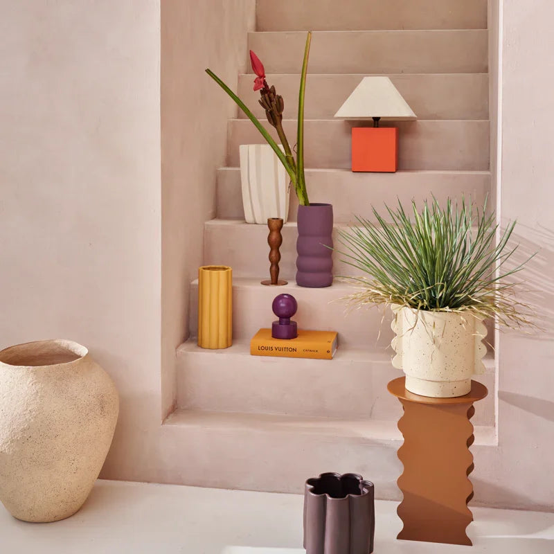 Uli - Vaso scultoreo in ceramica bianca