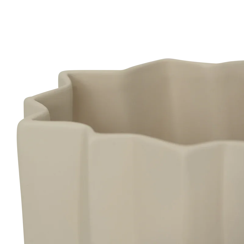 Uli - Vaso scultoreo in ceramica bianca