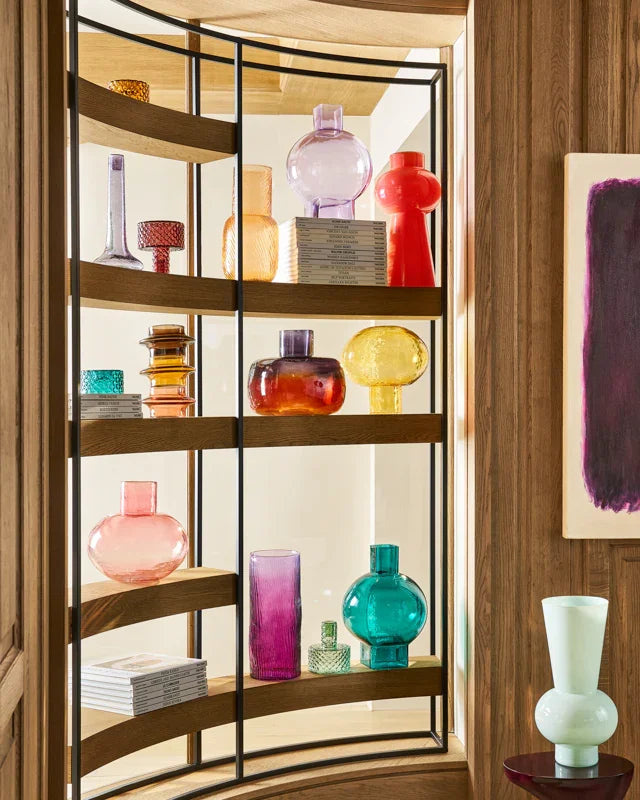 Cho - vaso in vetro riciclato orchidea