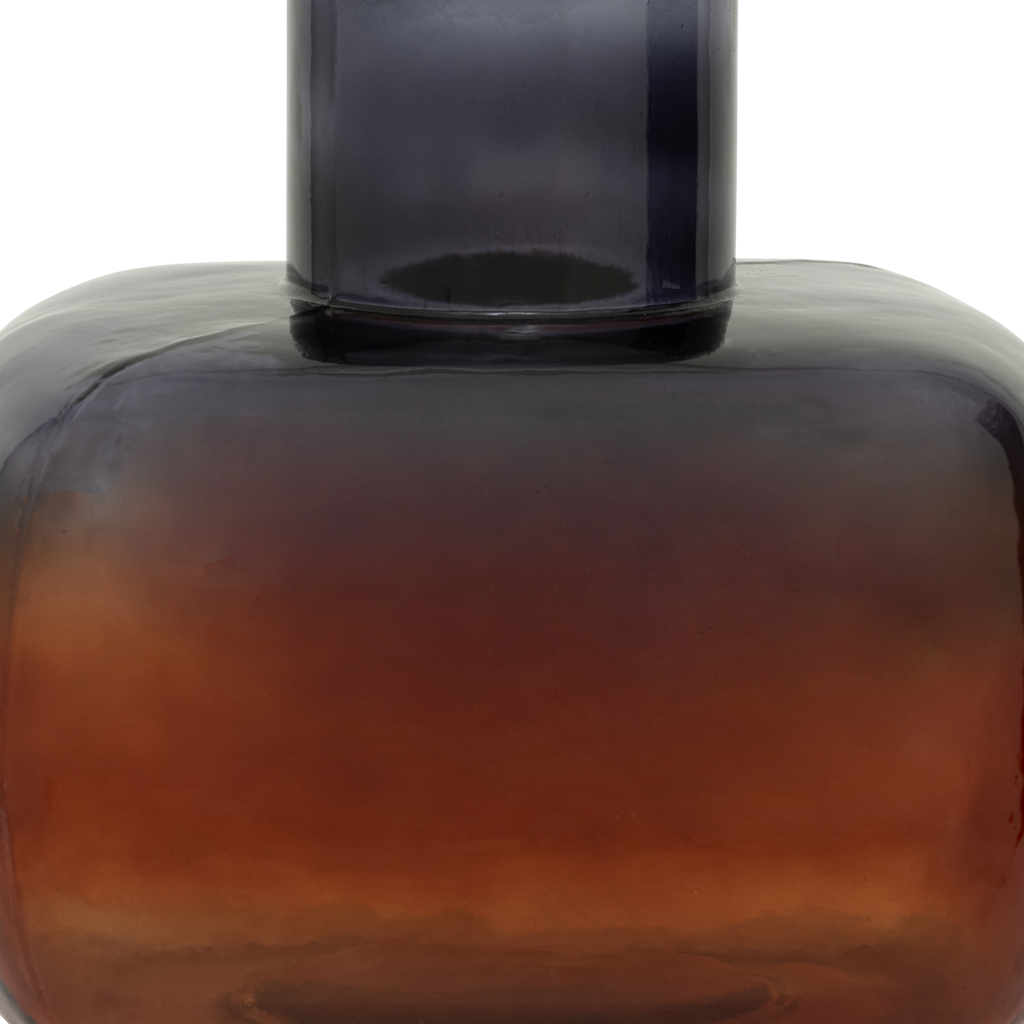 Tano - vaso in vetro riciclato marrone fudge