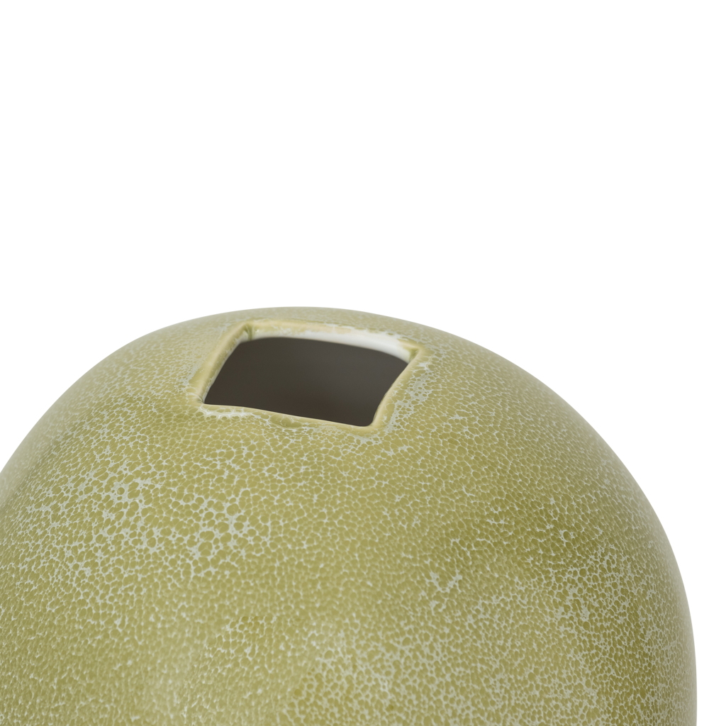 Esfera - vaso in terracotta verde chiaro