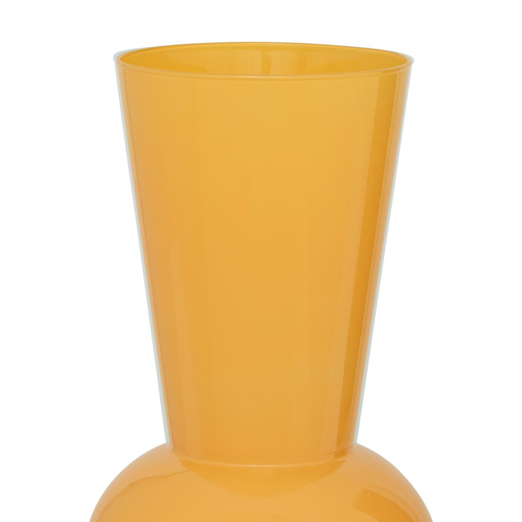 Keiko - Vaso alto in vetro riciclato arancione dorato