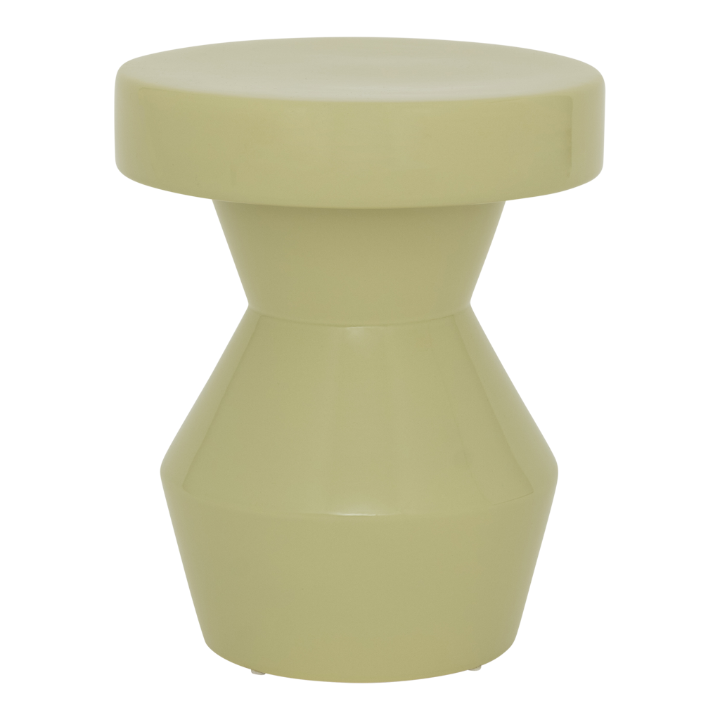 Sculptural - Side table in ceramica,  verde Pallido