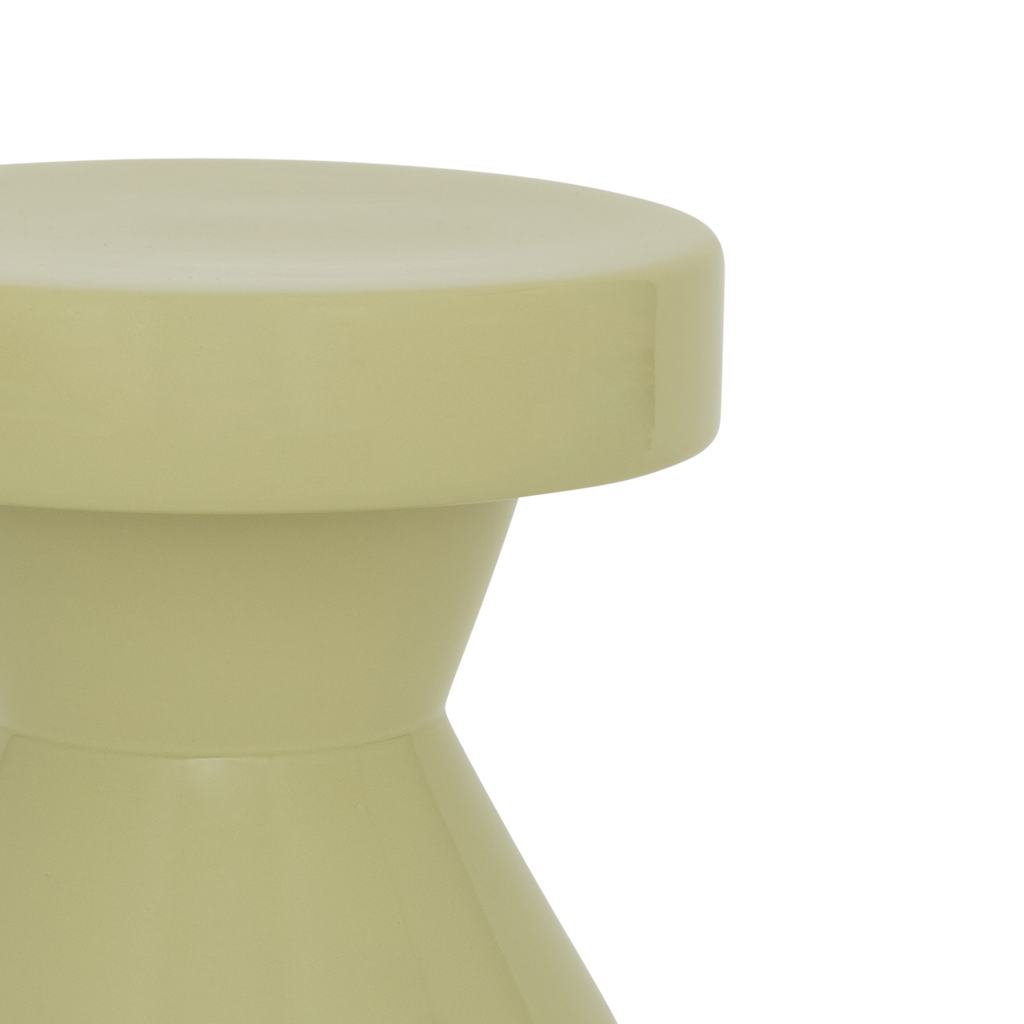 Sculptural - Side table in ceramica,  verde Pallido
