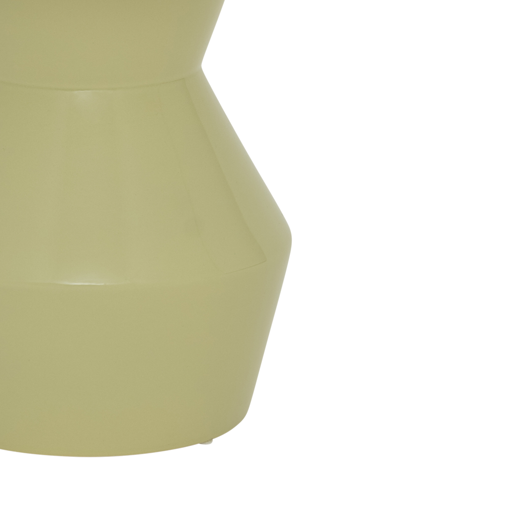 Sculptural - Side table in ceramica,  verde Pallido