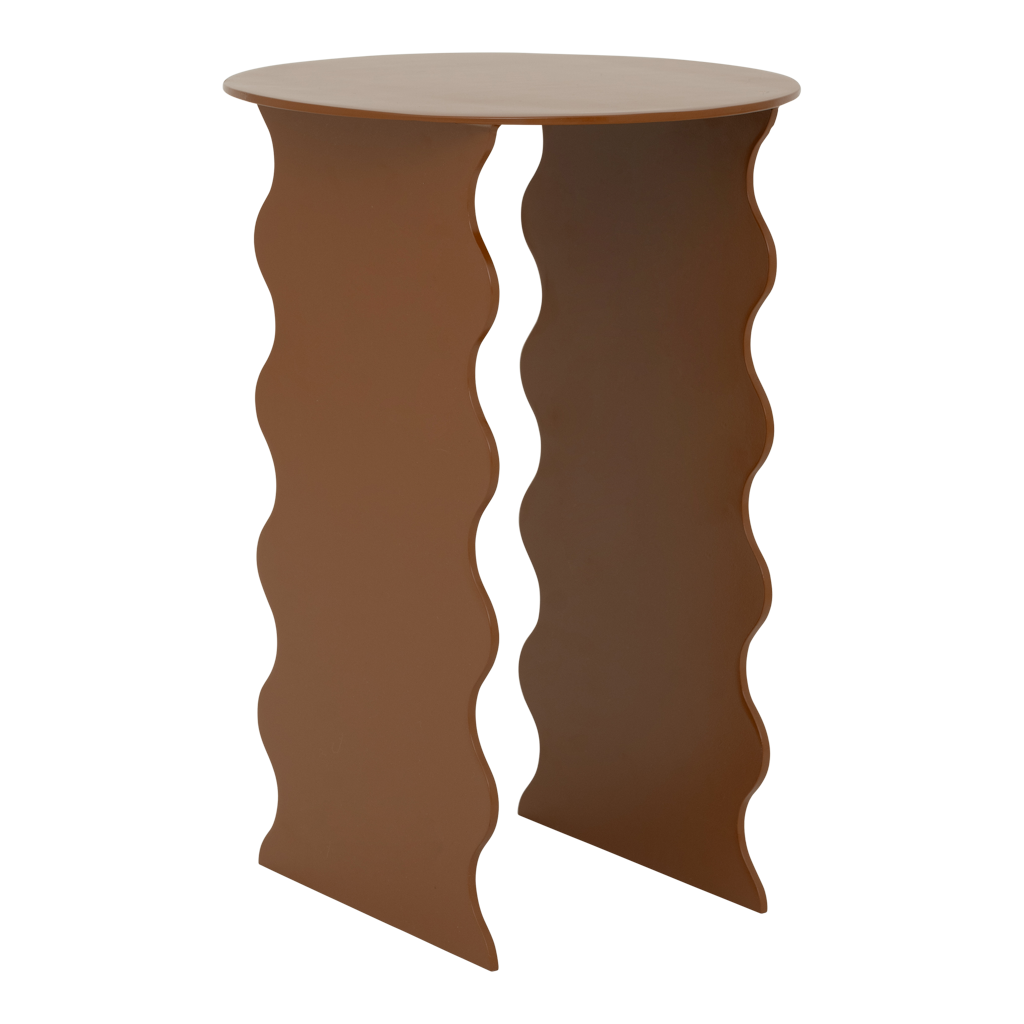 Wavy - Side table in metallo