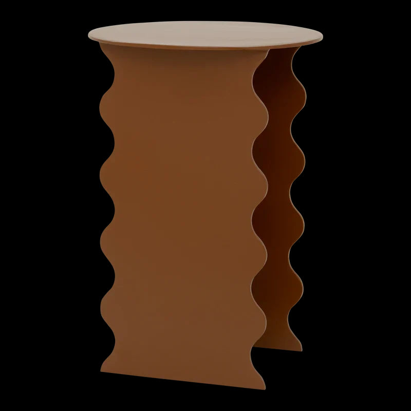 Wavy - Side table in metallo