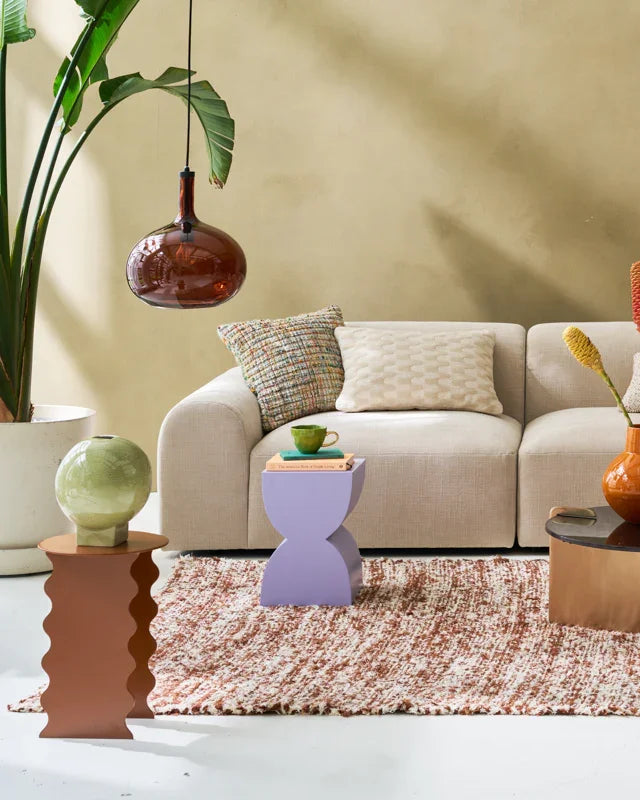 Wavy - Side table in metallo