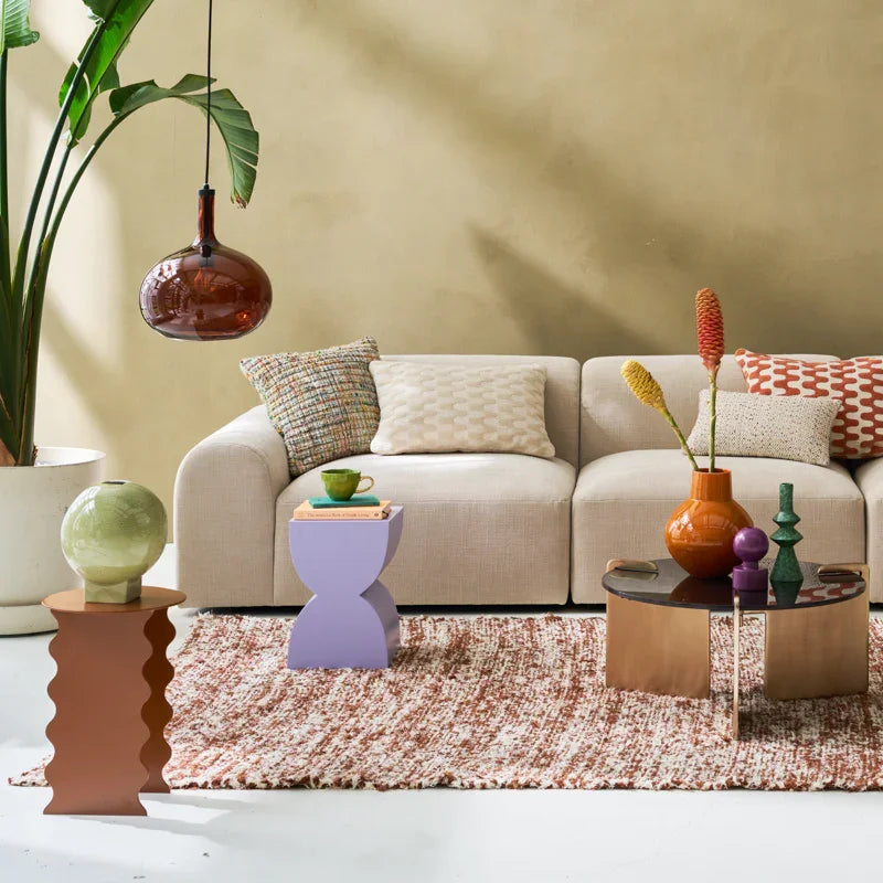 Wavy - Side table in metallo