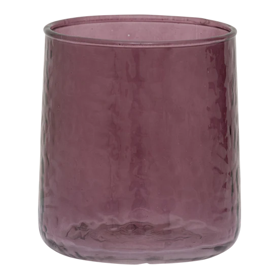 Fudge - Set 4 Bicchieri in vetro color vinaccia