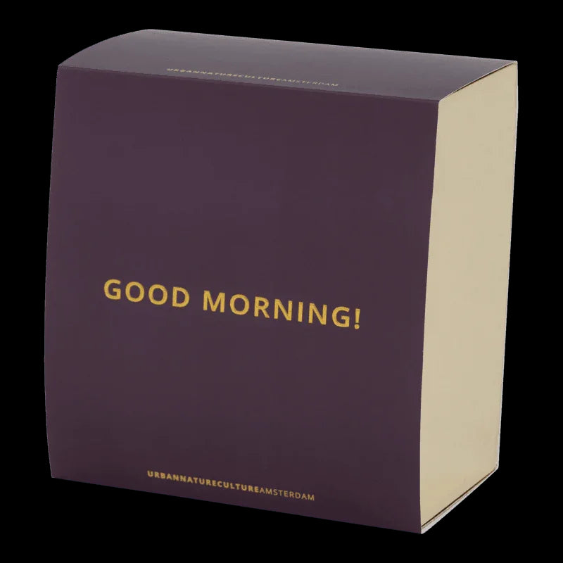 Good Morning - confezione regalo due tazze da tè verdi con piatto.