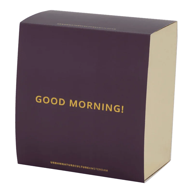 Good Morning - confezione regalo due tazze da tè verdi con piatto.