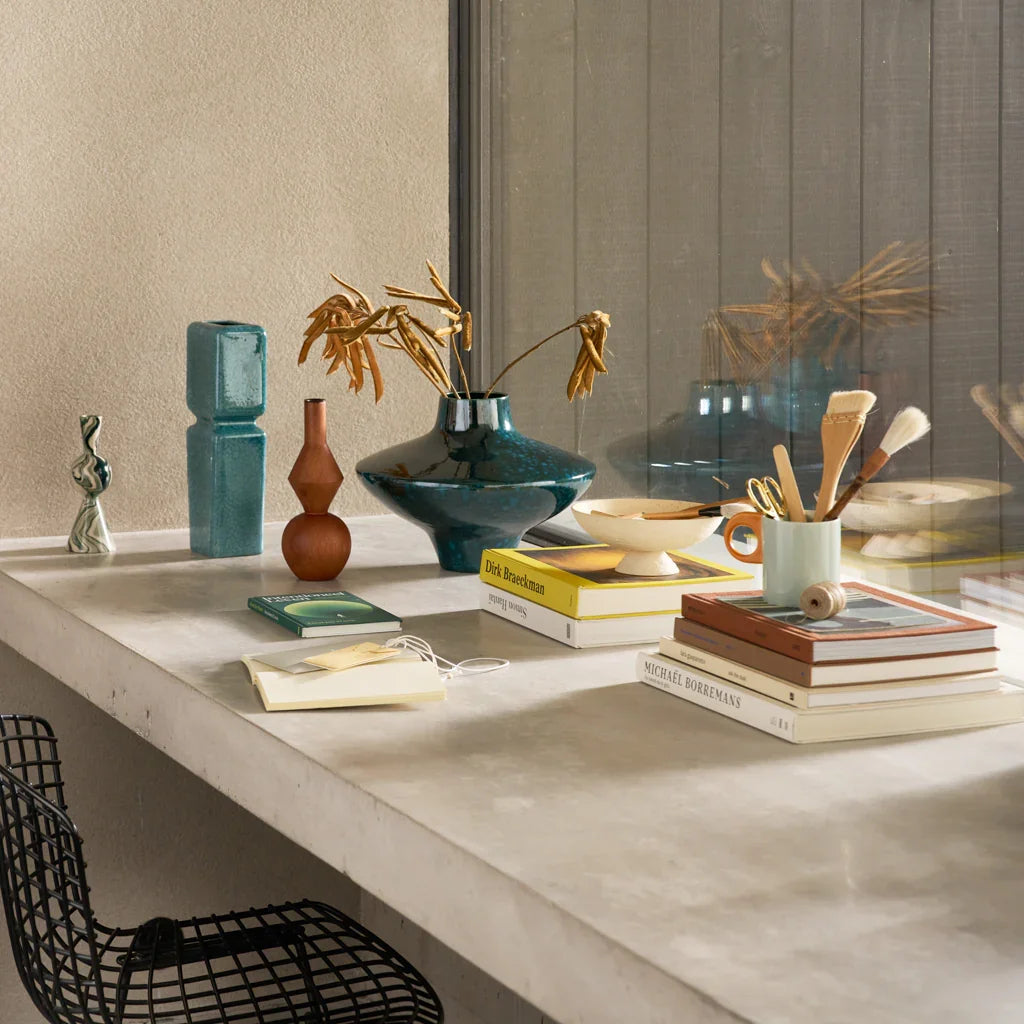 Nissa - Tazza verde acqua e arancione