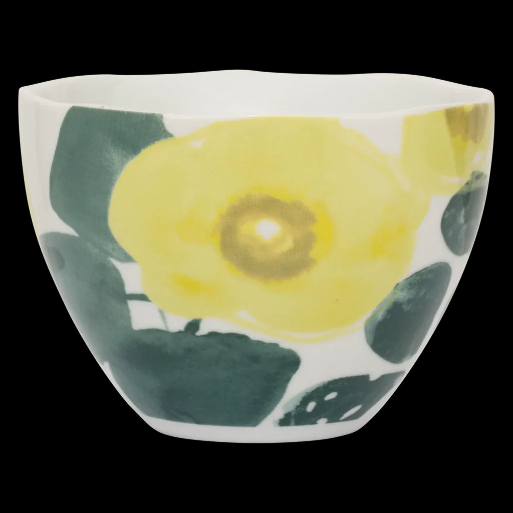 Good Morning - Tazza da tè con fiori dipinti a mano