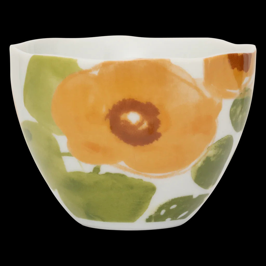 Good Morning - Tazza da the Floral, dipinta a mano