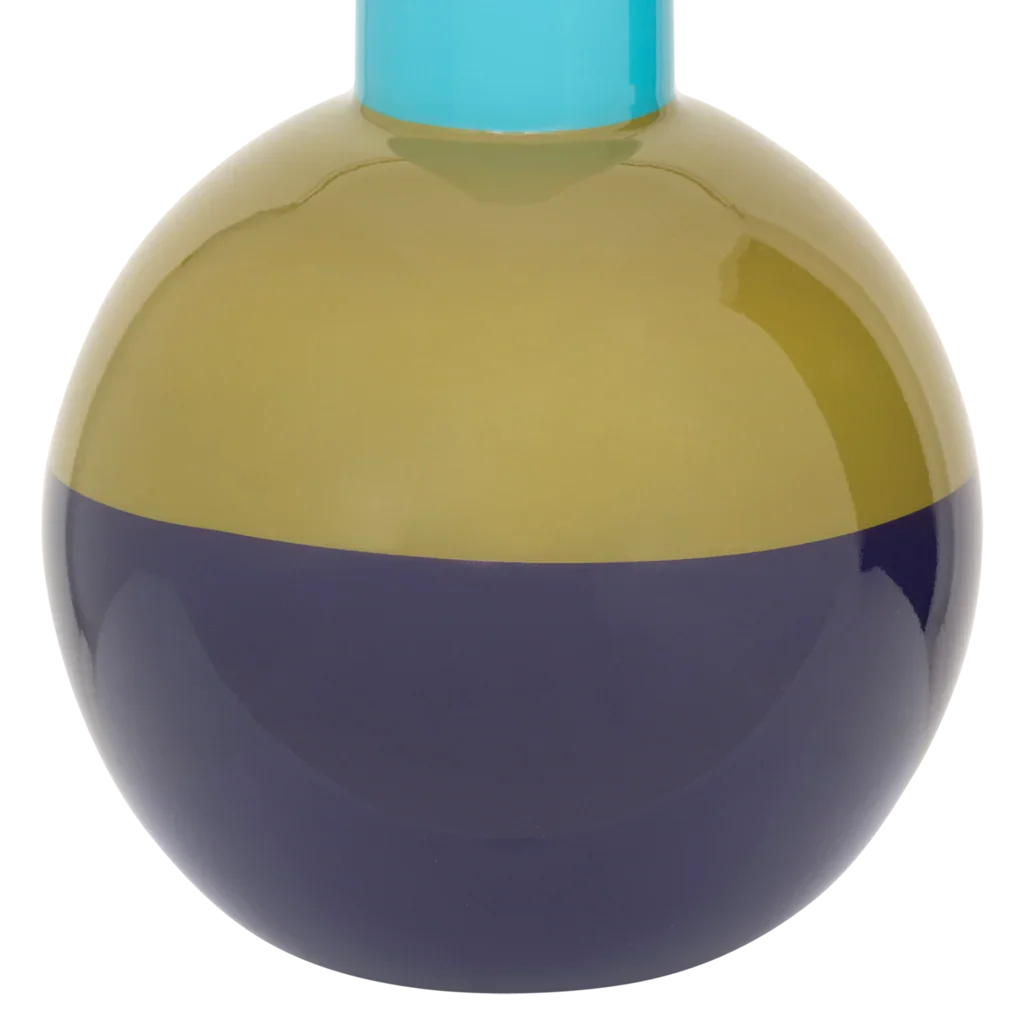 Lahja - Vaso in vetro riciclato tre colori