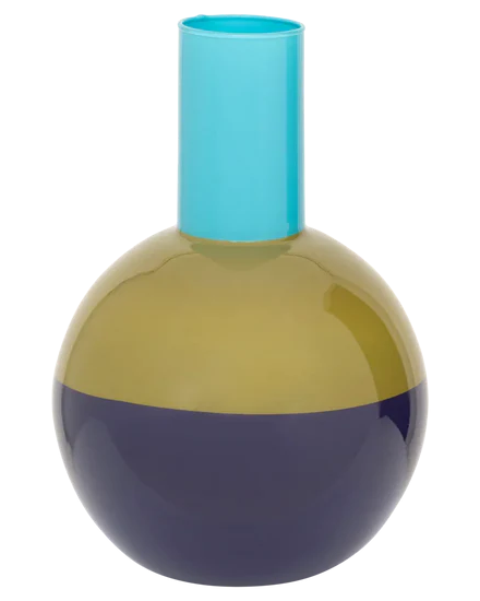 Lahja - Vaso in vetro riciclato tre colori